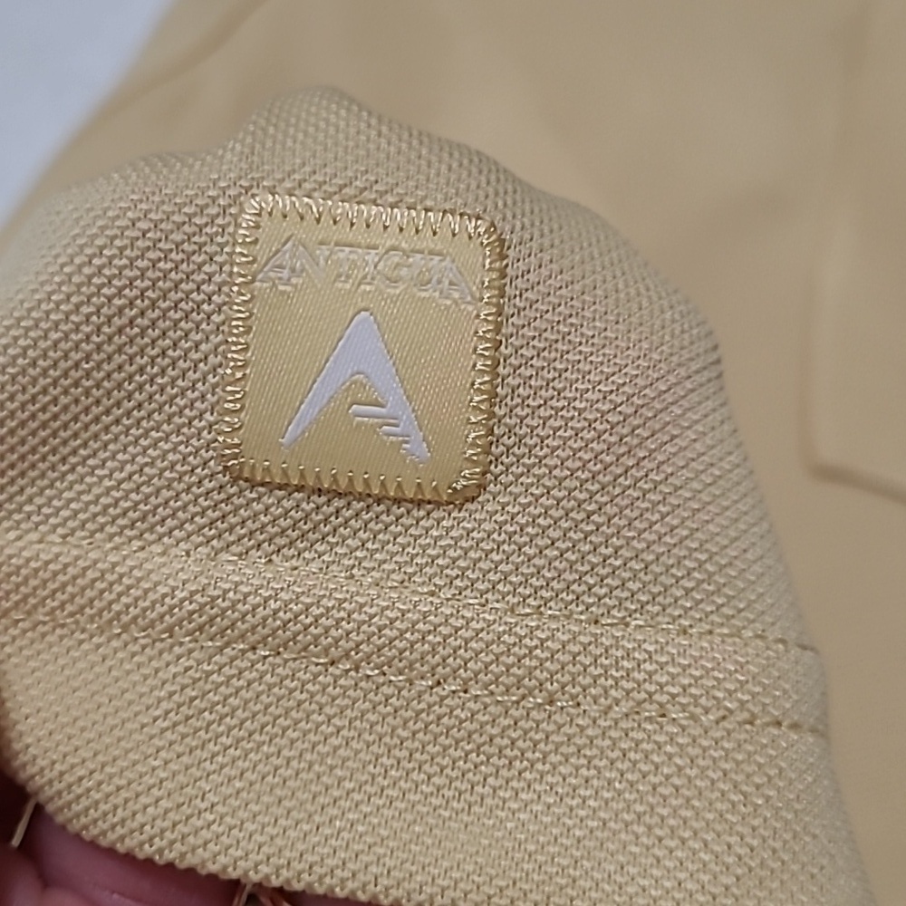 Antigua Light Yellow Polo Shirt size XXL - Picture 4 of 8
